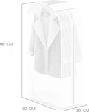 Unikorf 2x Transparante Kledinghoes 90 cm - Stofdicht