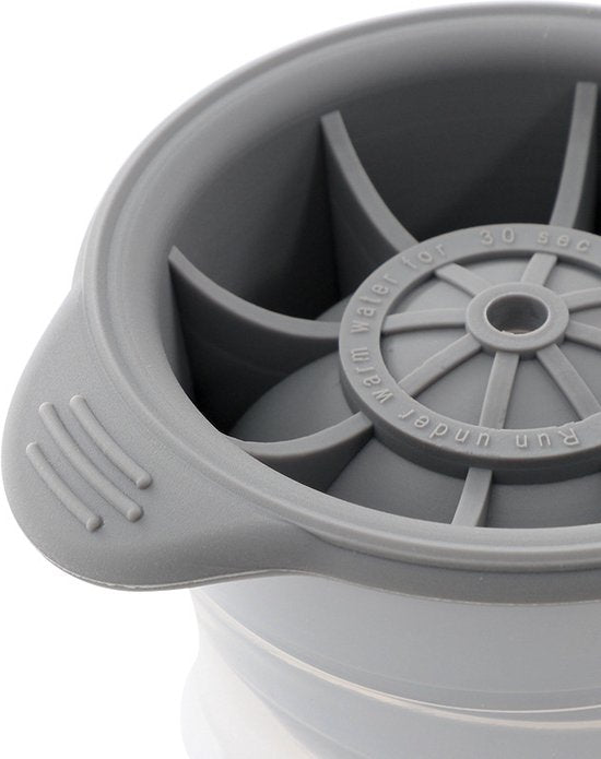 TDR-4 stuks Siliconen ijshockey ijsbakvorm grijs (groot) 11*8*7.5CM