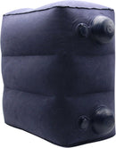 Opblaasbaar voetkussen - 3 hoogtes - Vliegtuigbedje - blauw