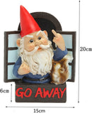 boze tuinkabouter hanger -tuindecoratie-Een unieke decoratieve verschijning om anderen weg te jagen-15×6×20CM