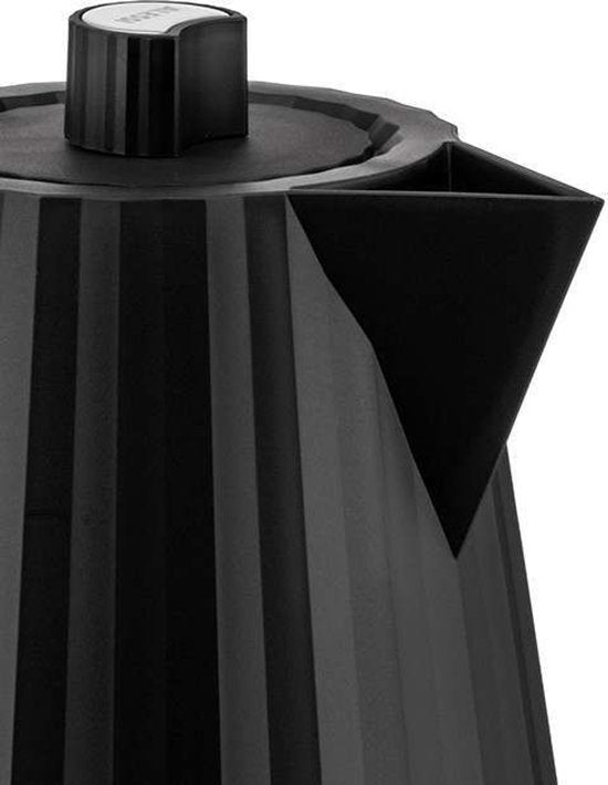 Alessi Plissé Waterkoker 1L Zwart