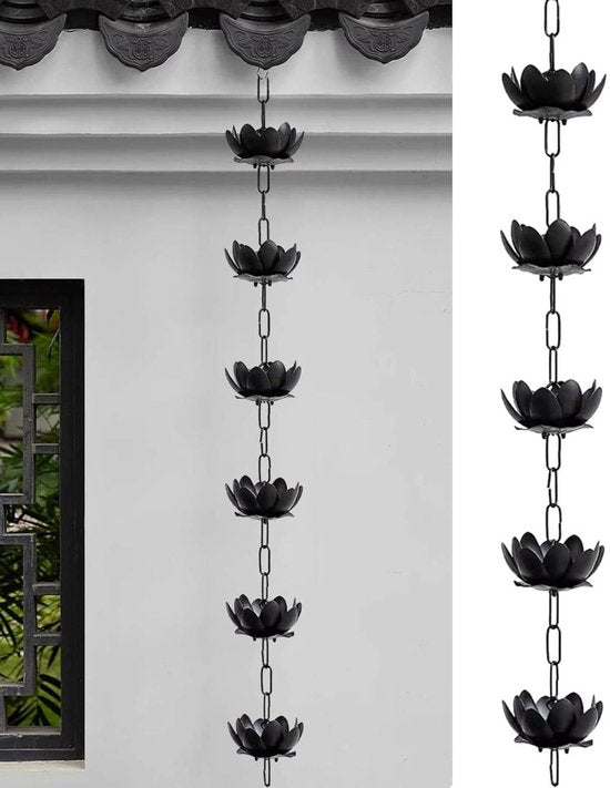 Unikorf Lotus Stijl Regenketting - Buitendecoratie - 90 cm