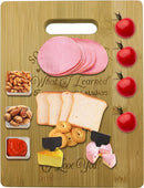 UniKorf.nl Bamboe snij- en serveerplank Handprint 28x22 cm