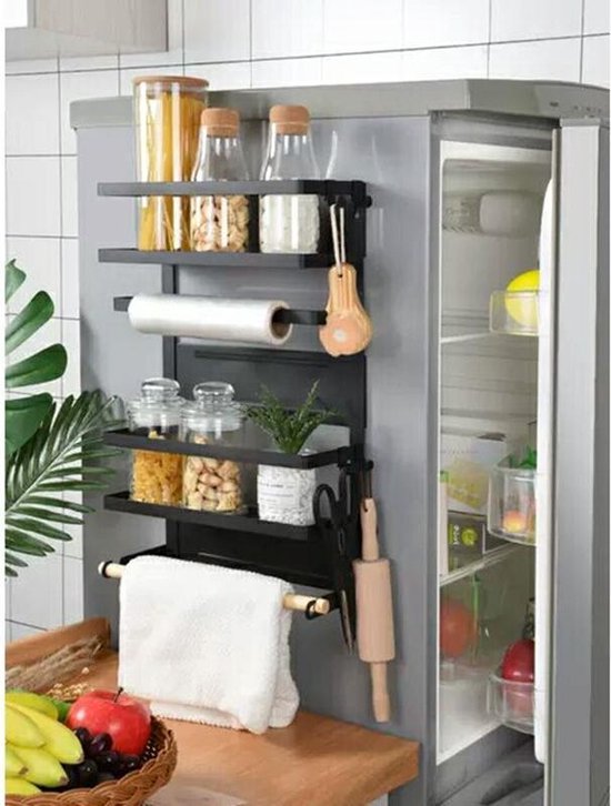 TDR Multifunctioneel Magnetisch Keuken- en Badrek - Zwart