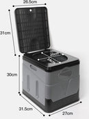 Opvouwbaar toilet- Camping Toilet -grijs (inclusief 12 sets accessoires)
