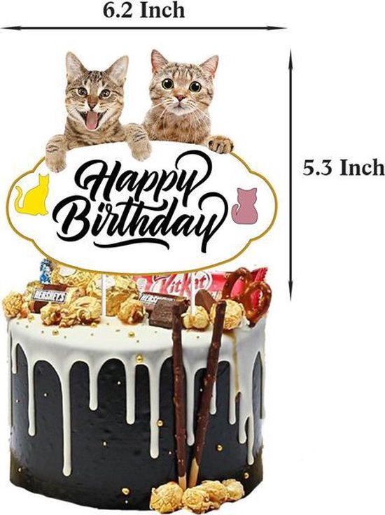 44 delig verjaardagset - Thema: Katten - Versiering voor feestjes, verjaardag