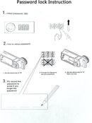 Sleutelkluis 48 haken met cijferslot - Zwart