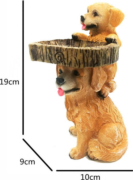 Unikorf Resin Vogelvoeder Hondenontwerp 9x10x19cm