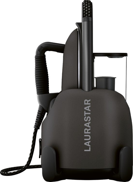 Laurastar Lift Xtra: Draagbare 3-in-1 Stoomcentrale, Strijkt, Ontkreukt en Reinigt Textiel, Hygiënische Stoom, Automatische Temperatuur, 3D Zoolplaat, Afneembare Watertank, Verticaal Strijken (Titan)