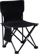 Campingstoel - Vouwstoel Visstoel – met gratis draagtas- zwart - Tot 150Kg - 41x41x72 zithoogte ca. 39cm