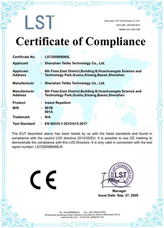 Unikorf Ultrasoon Insecten & Ongedierte Bestrijder, Wit