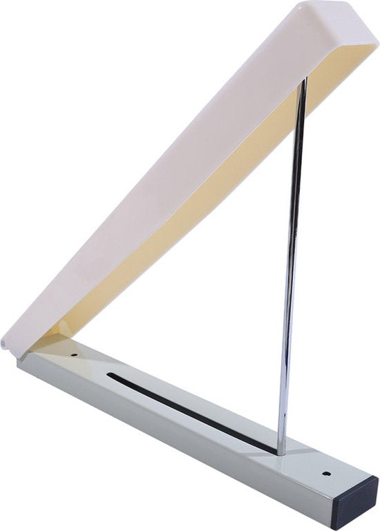 Merkloos inklapbaar kledingrek 31cm wit