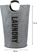 TDR Stevige Waszak 80L met Aluminium Handvat - Donker Grijs