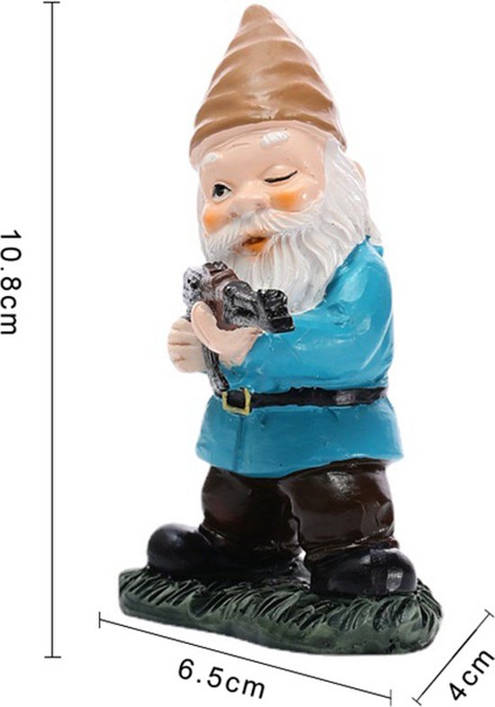 3delige Set Gedetailleerde Militaire Gevechtstuinkabouters i