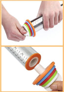 TDR Roestvrijstalen Deegroller met 3 Ringen - RVS