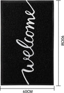 Nordic simple welkom GROOTE vloermat zwart 60*90