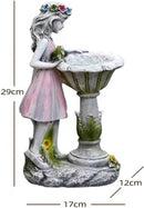 Bloemenelfje Tuinbeeld - Zonne-energie Lamp 17x12x29 cm