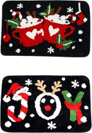 2 stuks Luxe Kerst Vloerkleden– Feestelijke Design – Antisli