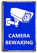 Aluminium camerabewakingsbord 25×18 cm 24u toezicht