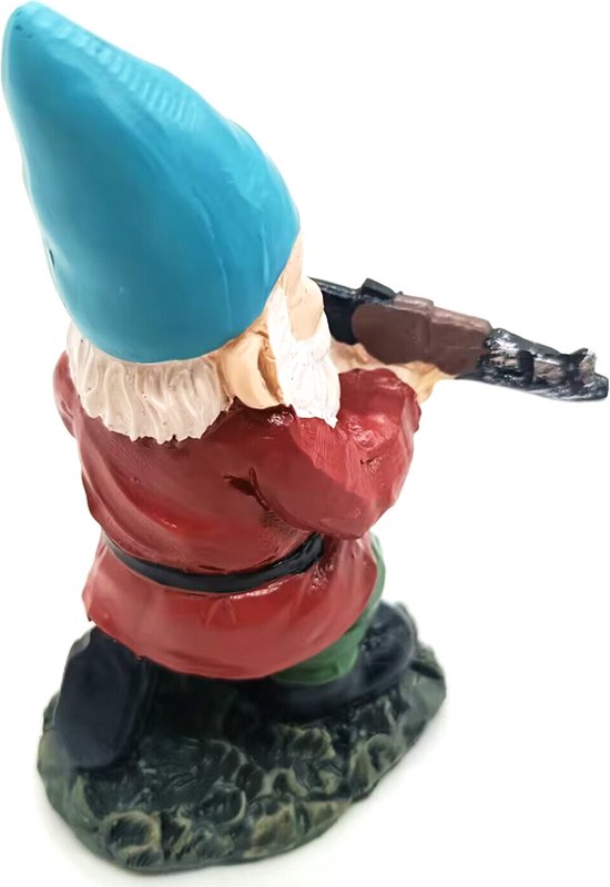 3delige Set Gedetailleerde Militaire Gevechtstuinkabouters in Diverse Poses - Decoratief Beeldje