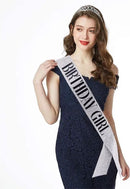 Merkloos Sjerp & Tiara Birthday Girl - Zilver