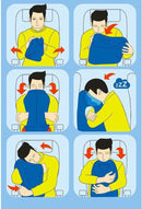 Ergonomisch Opblaasbaar Reiskussen - Grijs - 30x35x50 cm