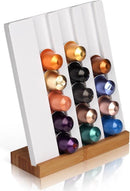 Staande capsulehouder Nespresso compatibel - 18, wit