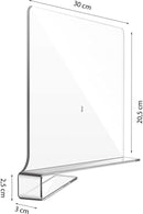 Plankverdeler 4 stuks transparant - Kledingkast & Boeken