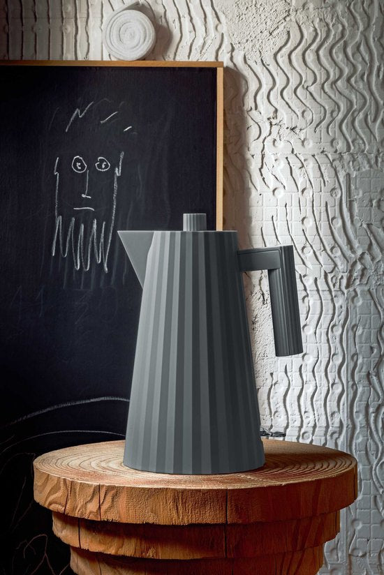 Alessi Plissé Waterkoker - 1,7L - Kunststof - Wit
