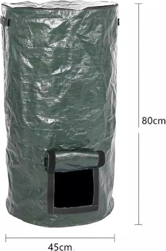 TDR Compostzak 162L - 45x45x80 cm - Donkergroen