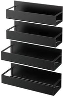 4-in-1 Magnetisch RVS Kruidenrek Perforatievrij, Zwart
