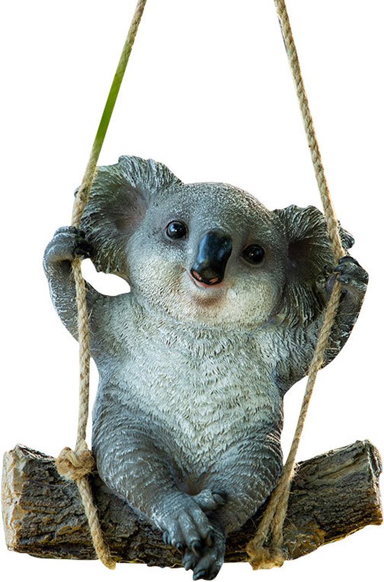 Schattige Koala Hars Hanger - Australisch Accent 21x12x23cm