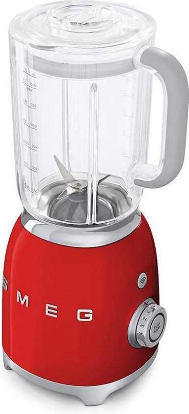 SMEG Blender Rood 800W 1,5L Jaren 50 stijl