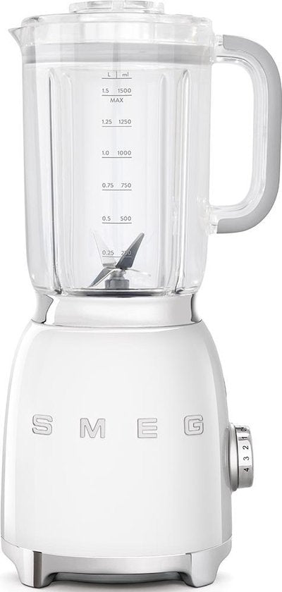 SMEG Blender - Wit - 800W - 1,5L - Jaren vijftig stijl