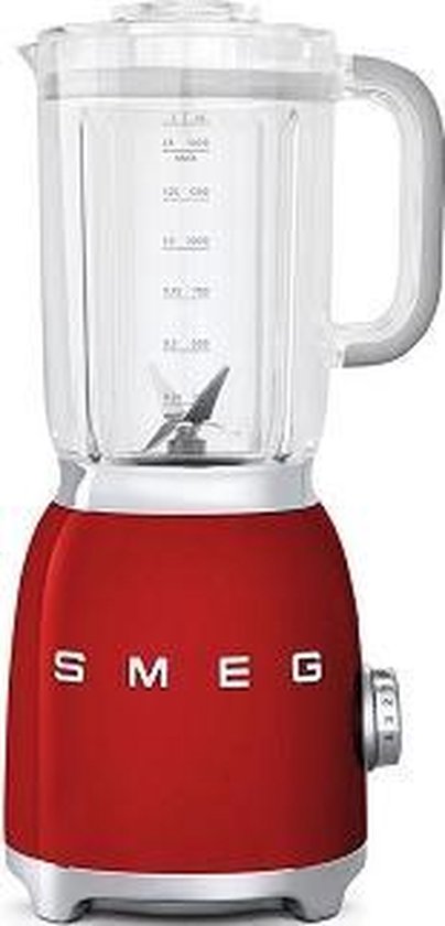 SMEG Blender Rood 800W 1,5L Jaren 50 stijl