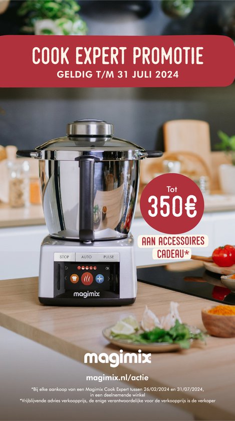 Magimix Cook Expert Inductie Foodprocessor - Mat Chroom