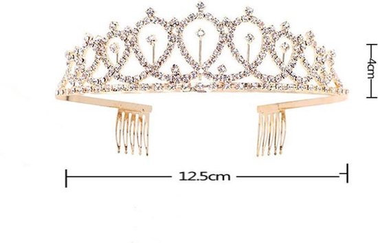 Verjaardag Sjerp en Tiara - Met text "Birthday Queen" - Goud