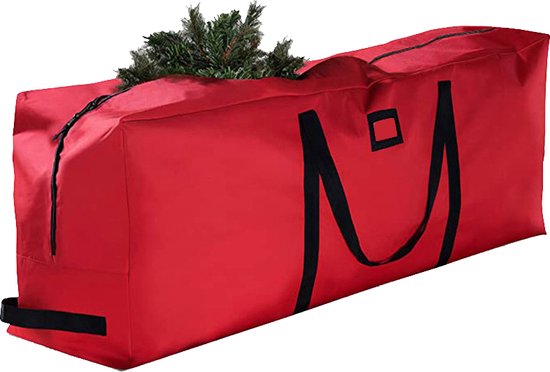 Duurzame Opbergzak Rood Kerstboom en Kleding 162x36x74,5cm