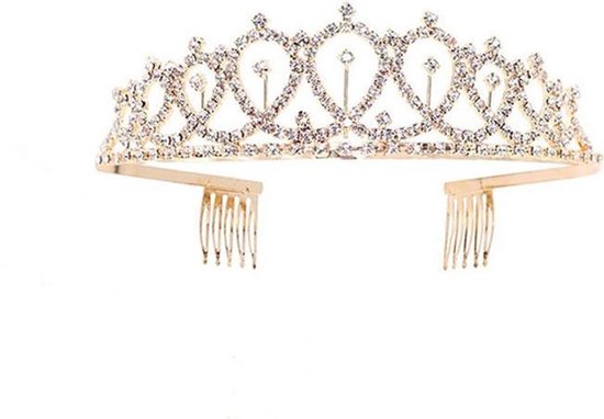 Verjaardag Sjerp en Tiara - Met text "Birthday Queen" - Goud