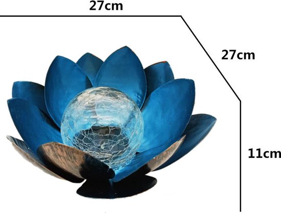 Zonne-energie lotus tuinlamp