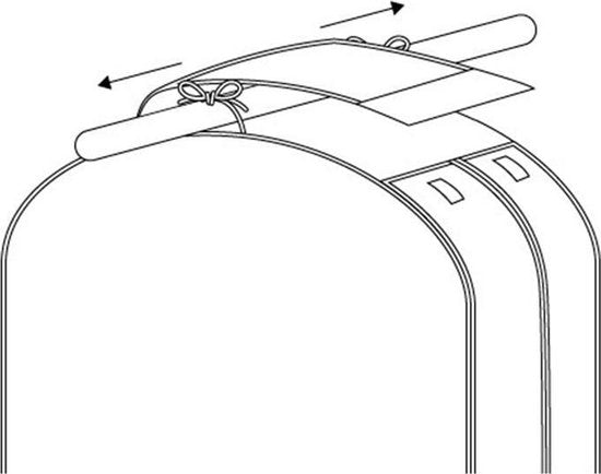 Transparante Kleding Hoes - 105 cm - Stofdicht