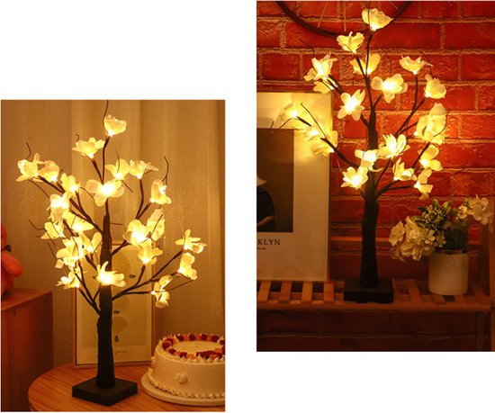 Decoratieve Kunstbloemen met LED Lamp voor Feestdagen