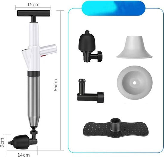 Ontstoppingspistool - Toiletontstopper wit
