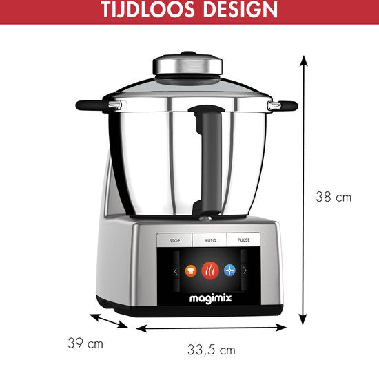 Magimix Cook Expert Inductie Foodprocessor - Mat Chroom