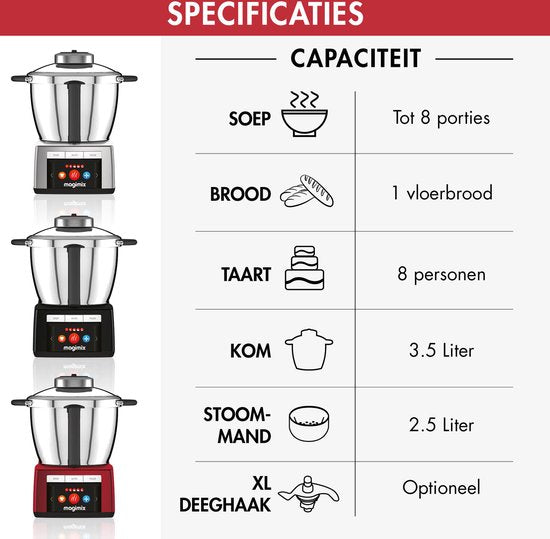 Magimix Cook Expert Inductie Foodprocessor - Mat Chroom