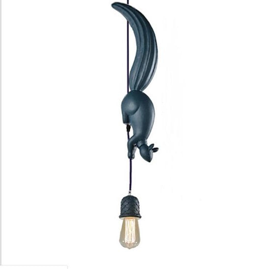 Eekhoorn Hanglamp Groen/Blauw