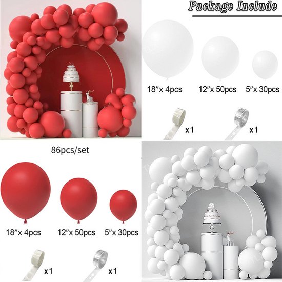 86-delige Macaron Ballonnenset