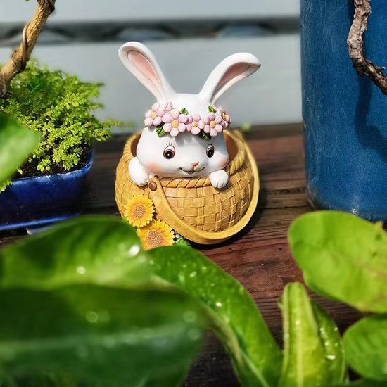 Schattig konijn ornament tuin balkon binnenruimtes