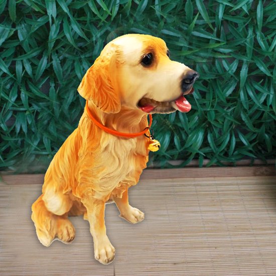 Golden Retriever Harsdecoratie 10.5x11.5x19.51cm