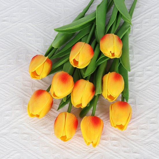 10 Kunst Tulp - Realistisch Oranje